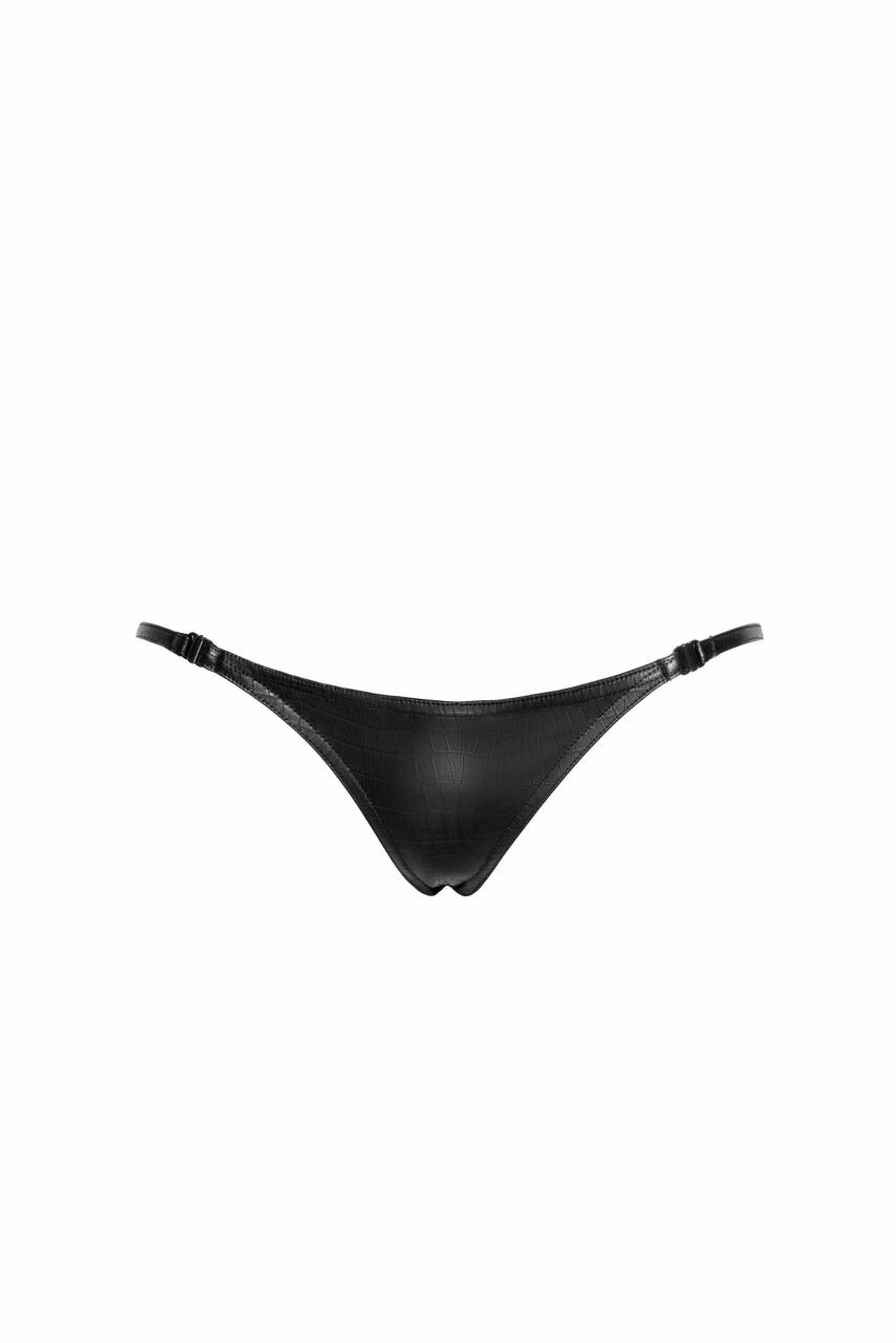 P012 String en crocodile sauvage avec double ouverture – Image 6