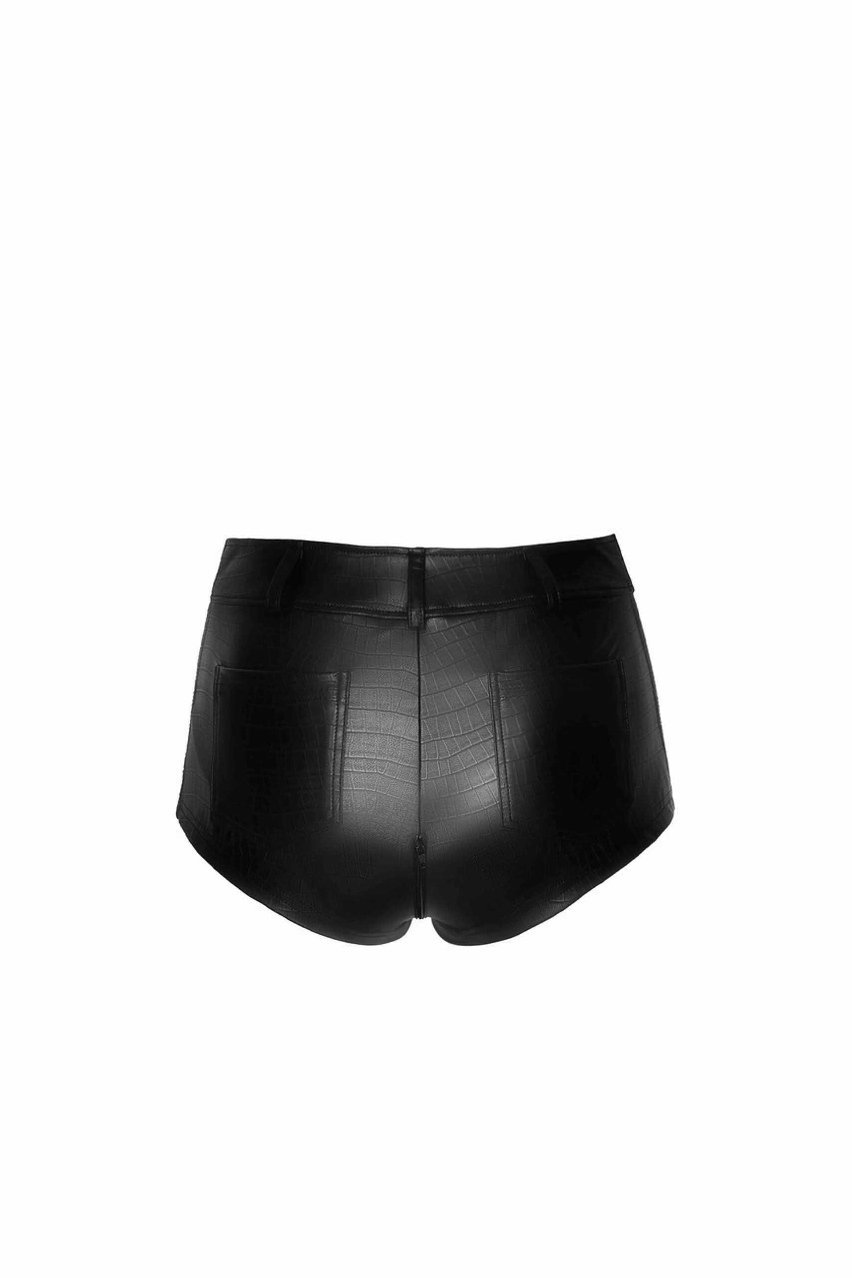 F318 Short wetlook imprimé crocodile sauvage – Image 7