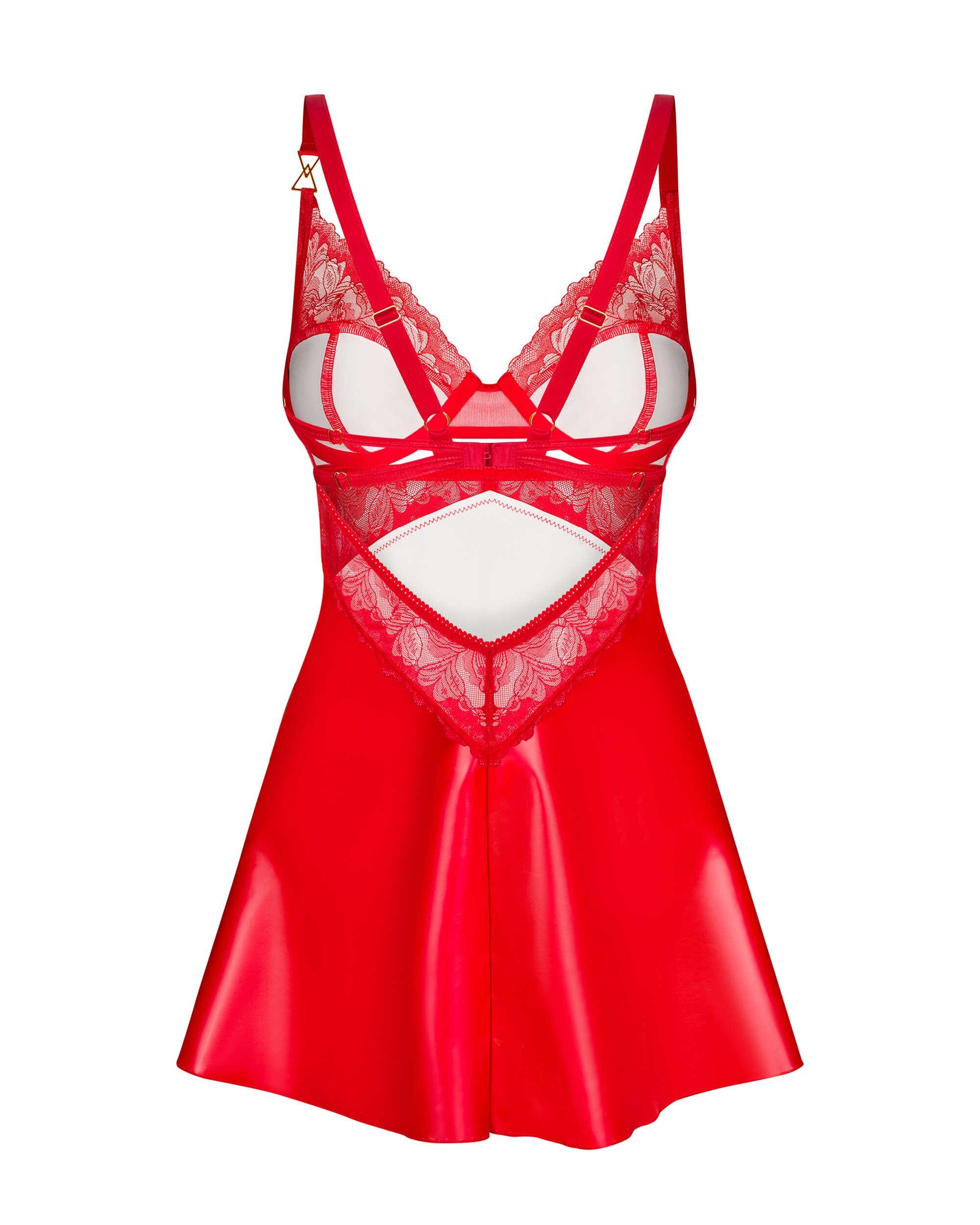Aliosa nuisette et string – Rouges