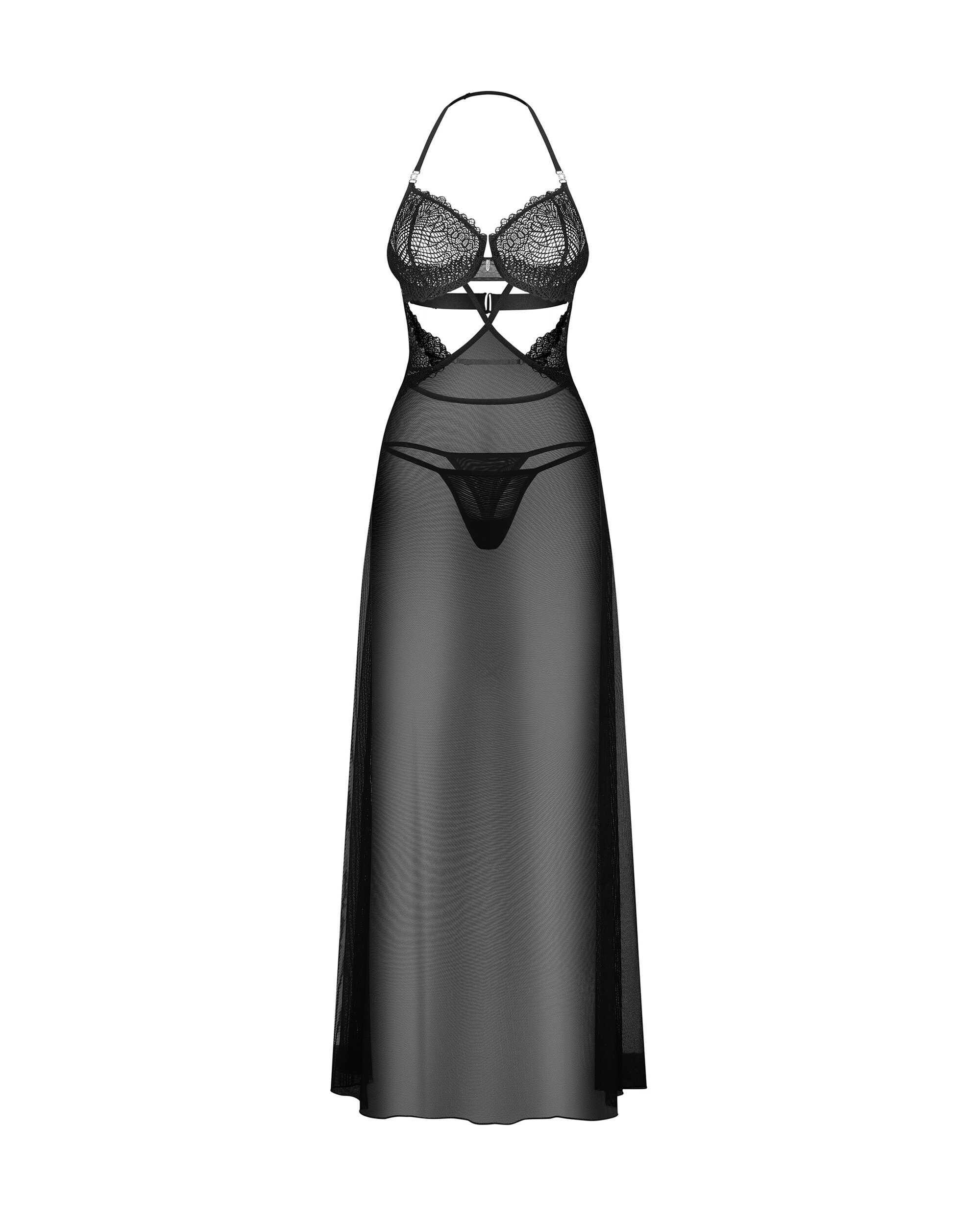 Iliosa nuisette et string – Noirs