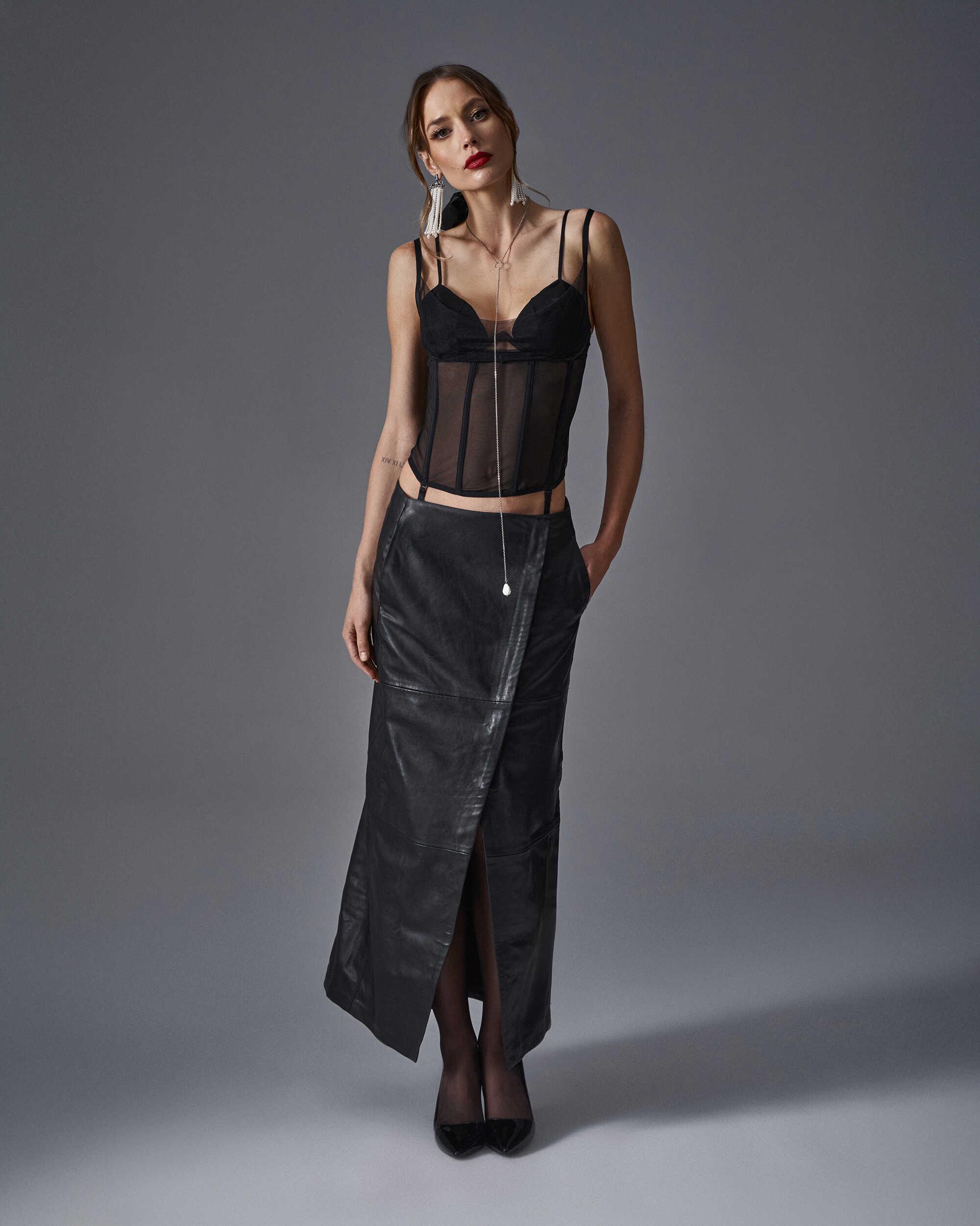 Sibilie corset – Noir