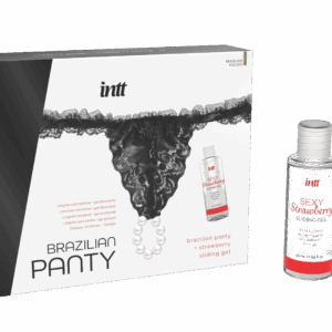 Black brazilian panty – String et lubrifiant