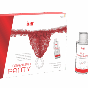 Red brazilian panty – String et lubrifiant