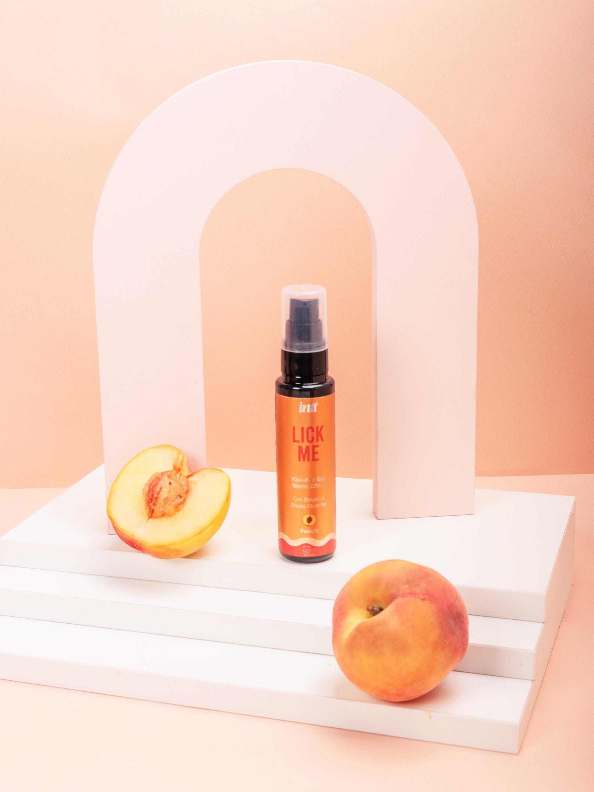 Lick me Pêche – Gel chauffant et embrassable