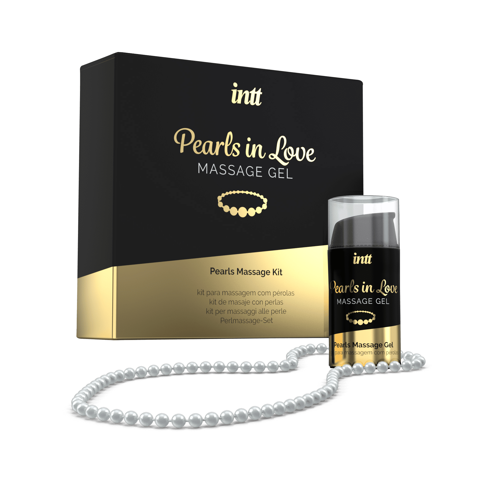 Pearls in love – Kit de massage avec collier de perles