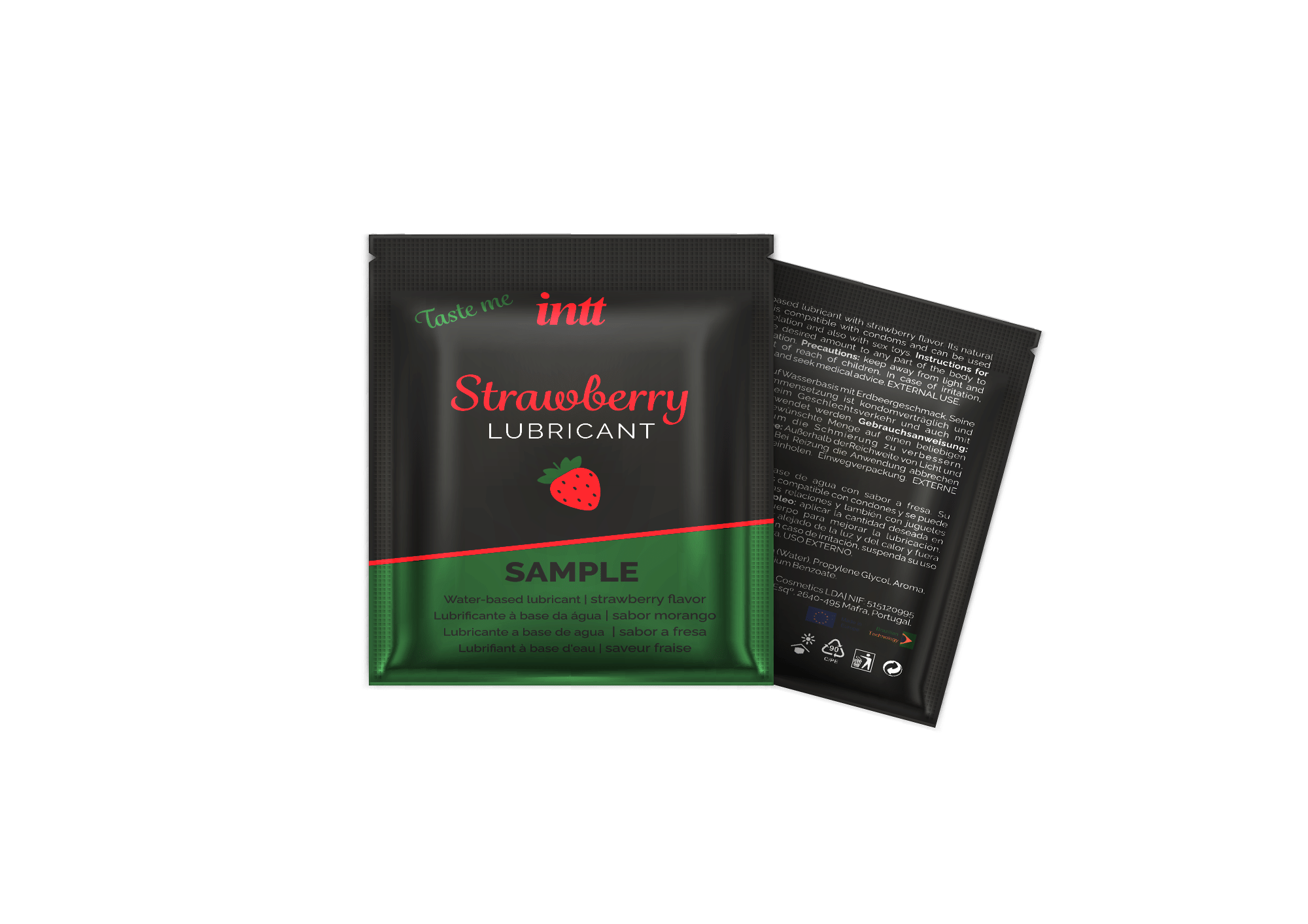 Echantillon Fraise lubricant – Lubrifiant base eau 2ml