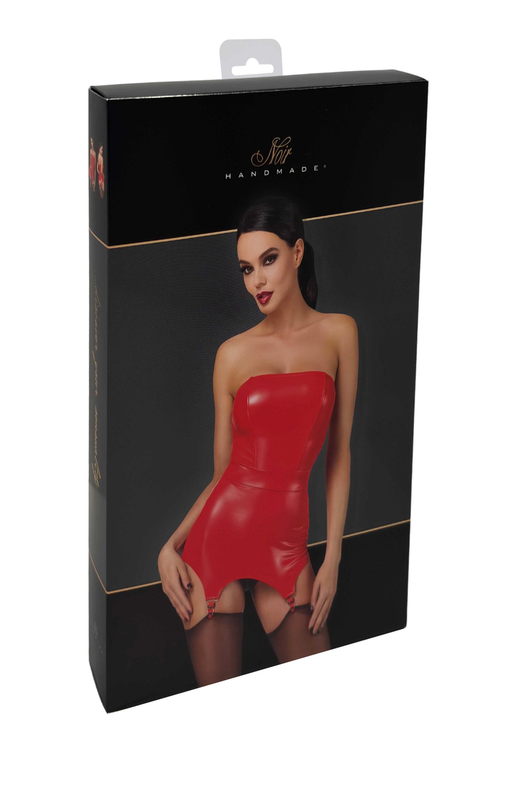 F368 Bombshell Corset porte jarretelles rouge féroce