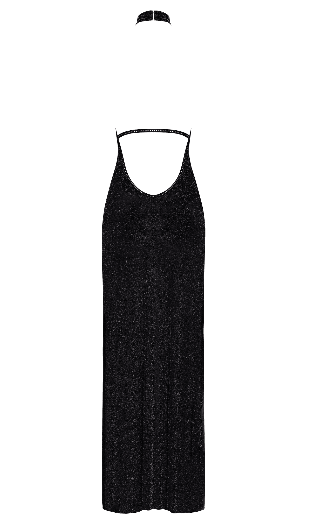 F372 Onyx Robe longue à deux fentes – Image 8