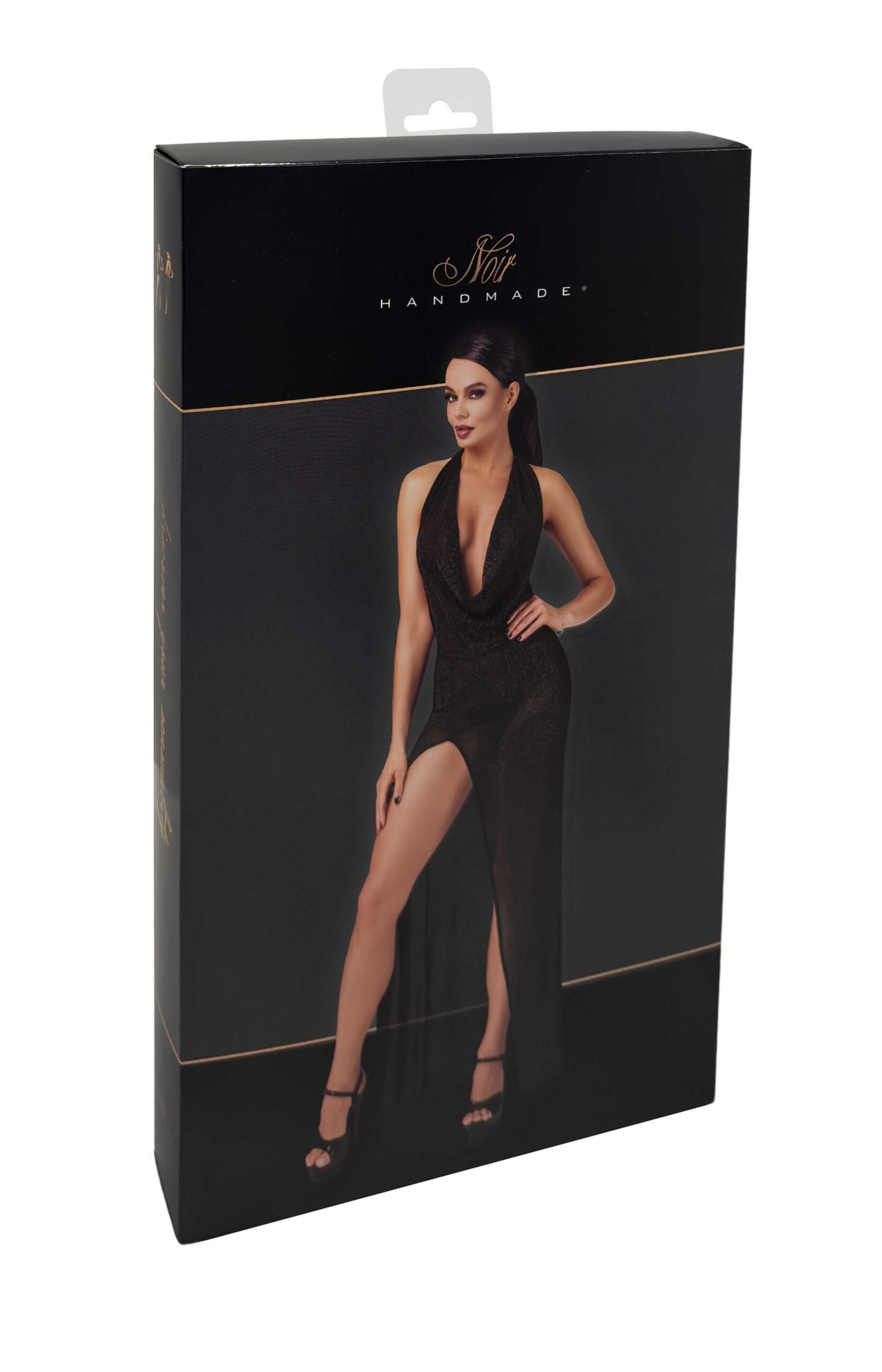 F373 Onyx Robe longue liquide – Image 9
