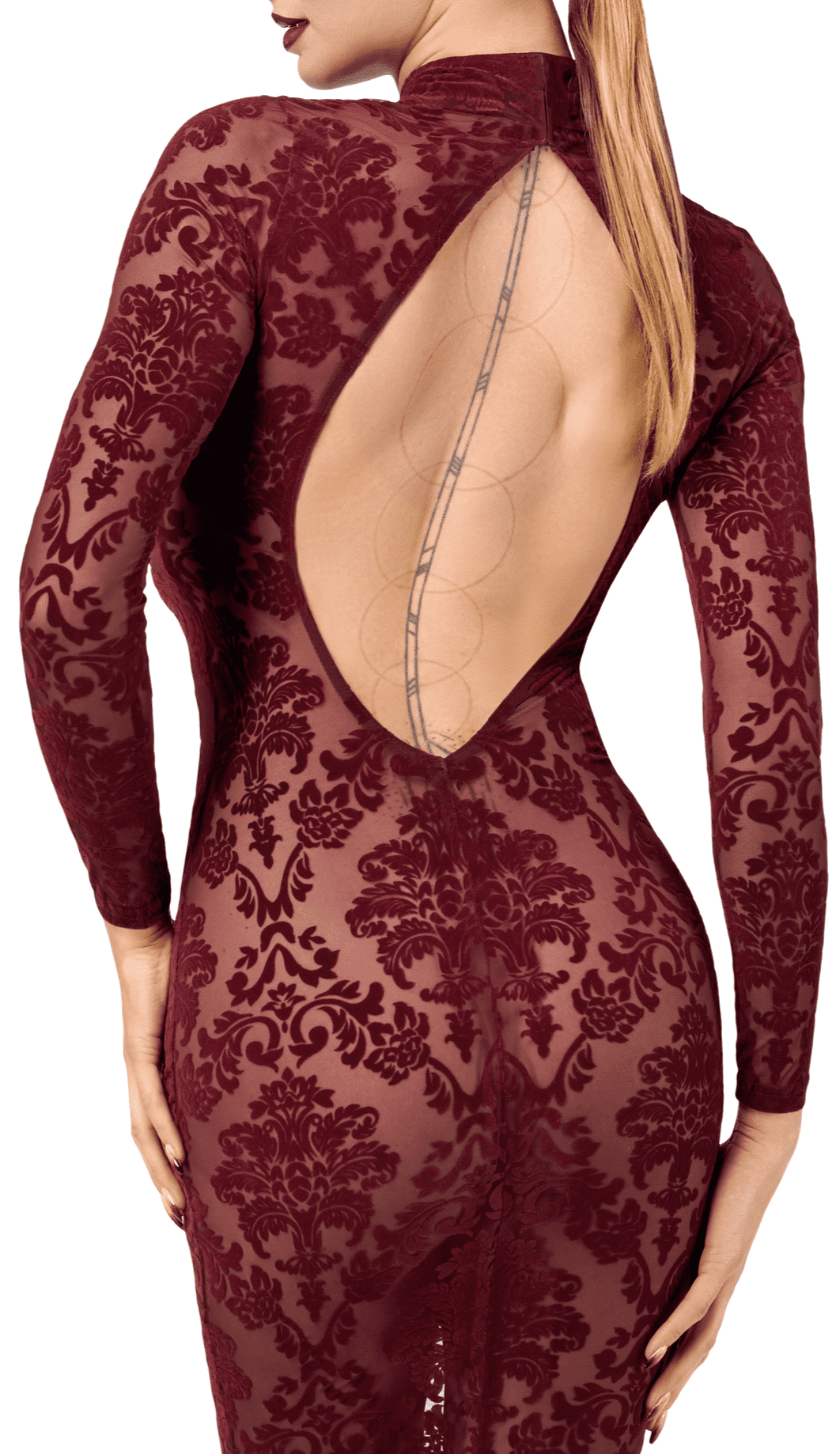 F384 Kink Royal Robe mi-longue – Image 7
