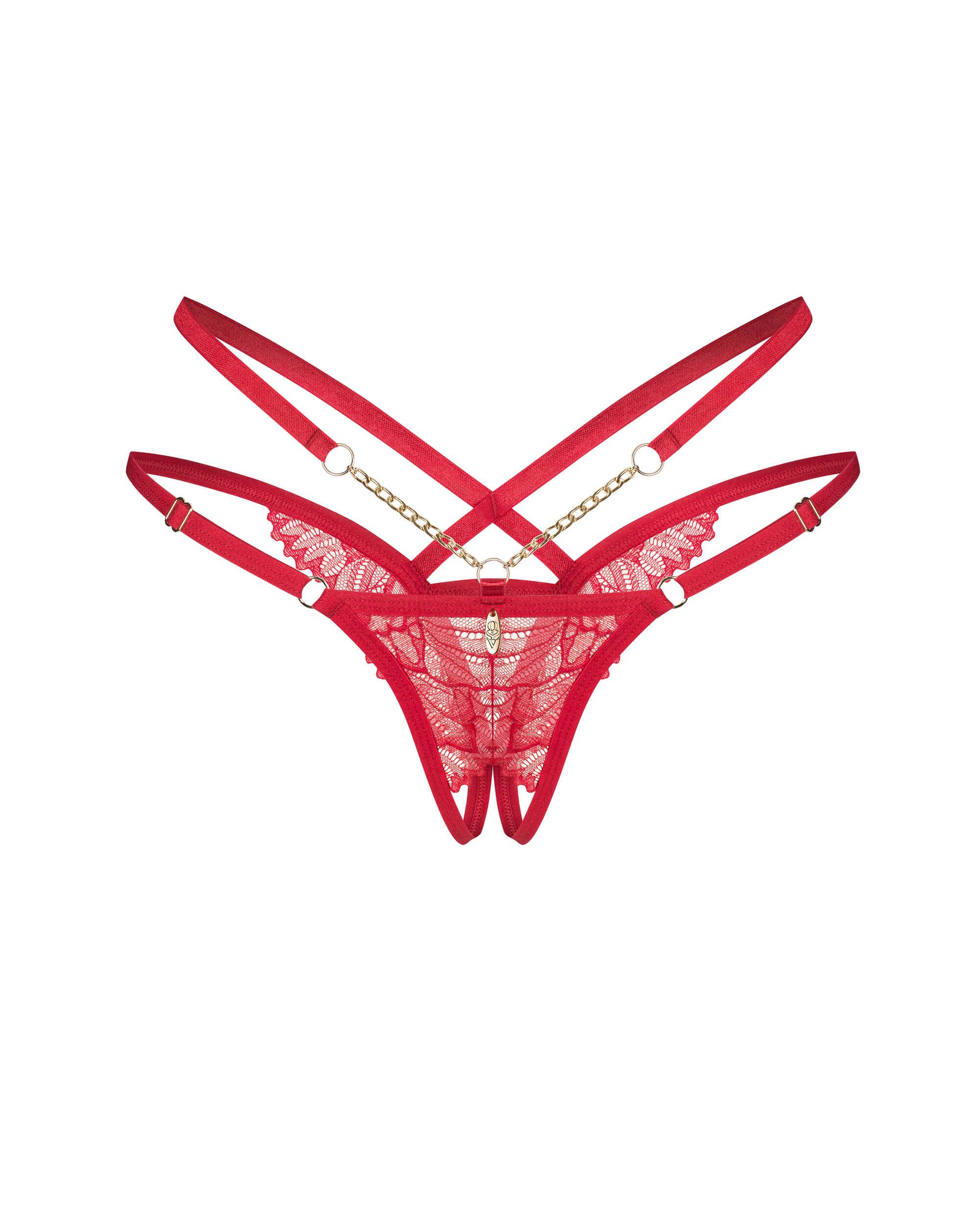 Matildea string ouvert Rouge – Image 5