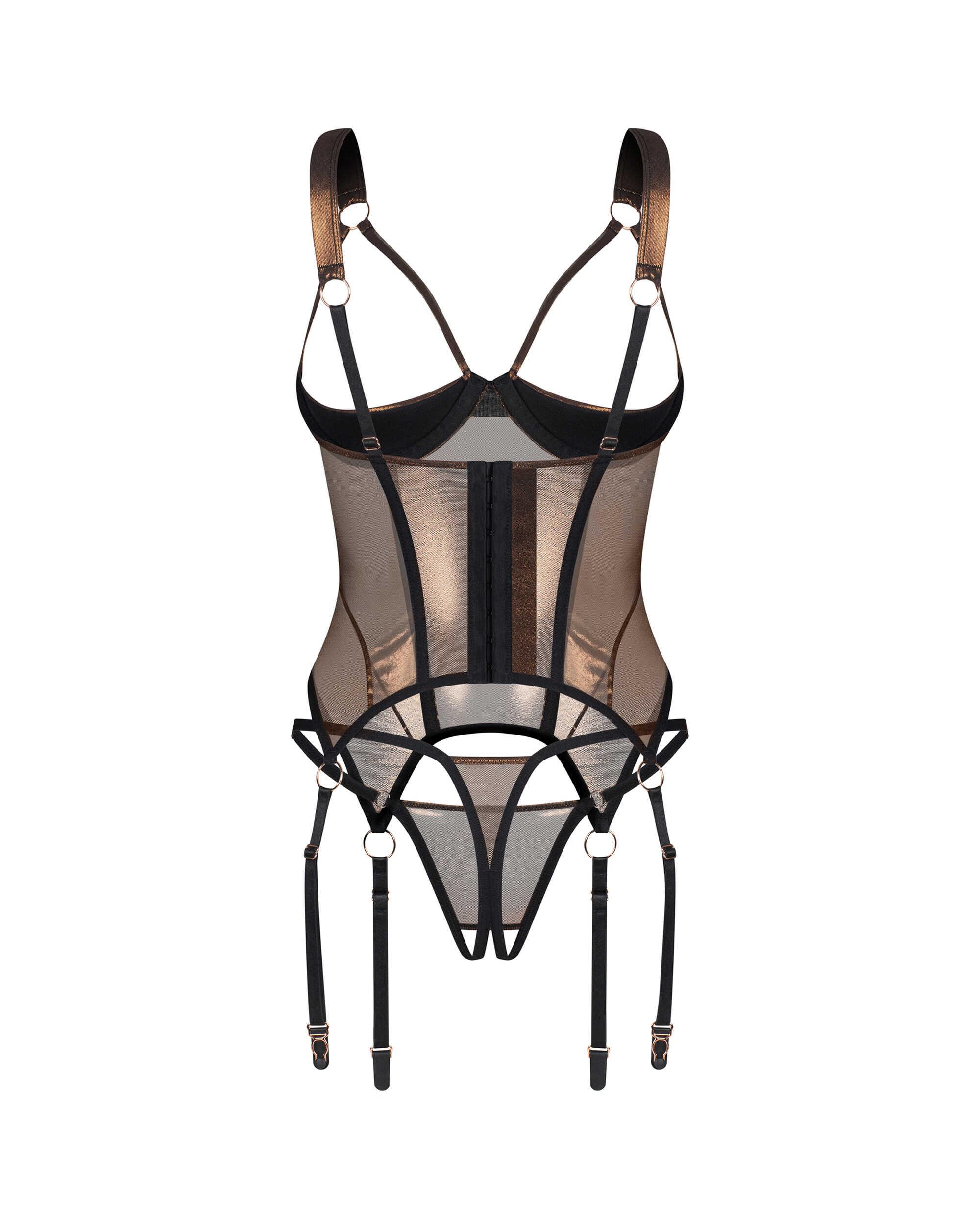 Soranna corset et string ouverts