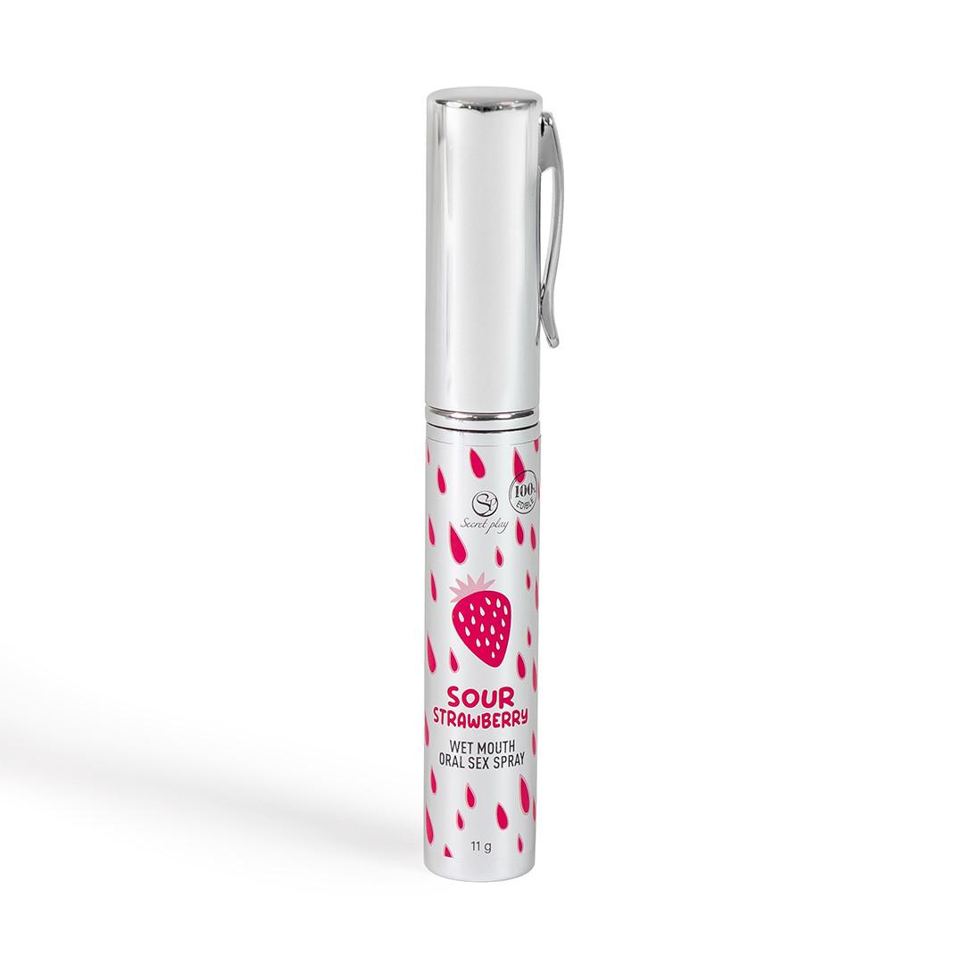 Spray sexe oral à la fraise acide - bouche humide – Image 3