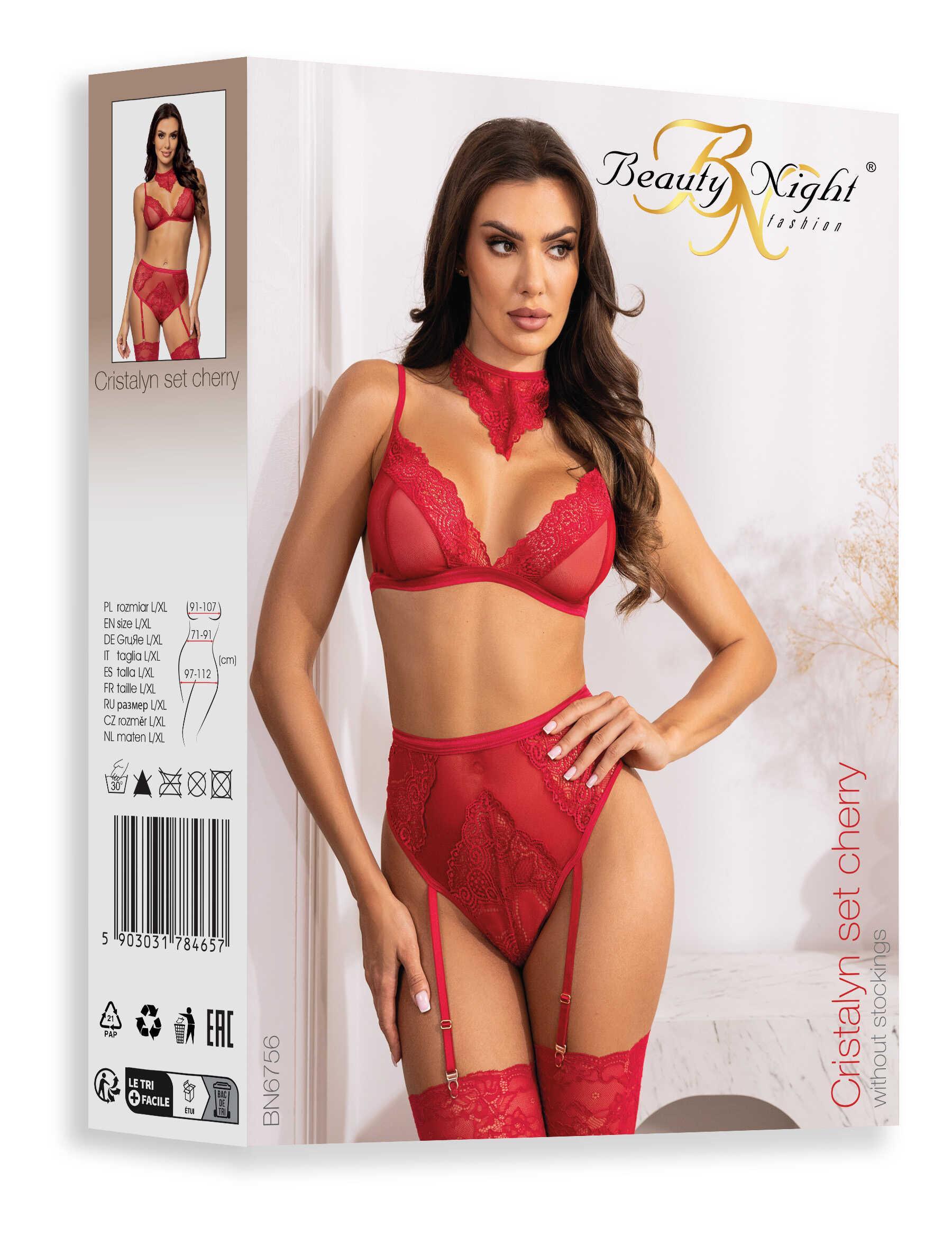 Cristalyn ensemble lingerie – Cherry