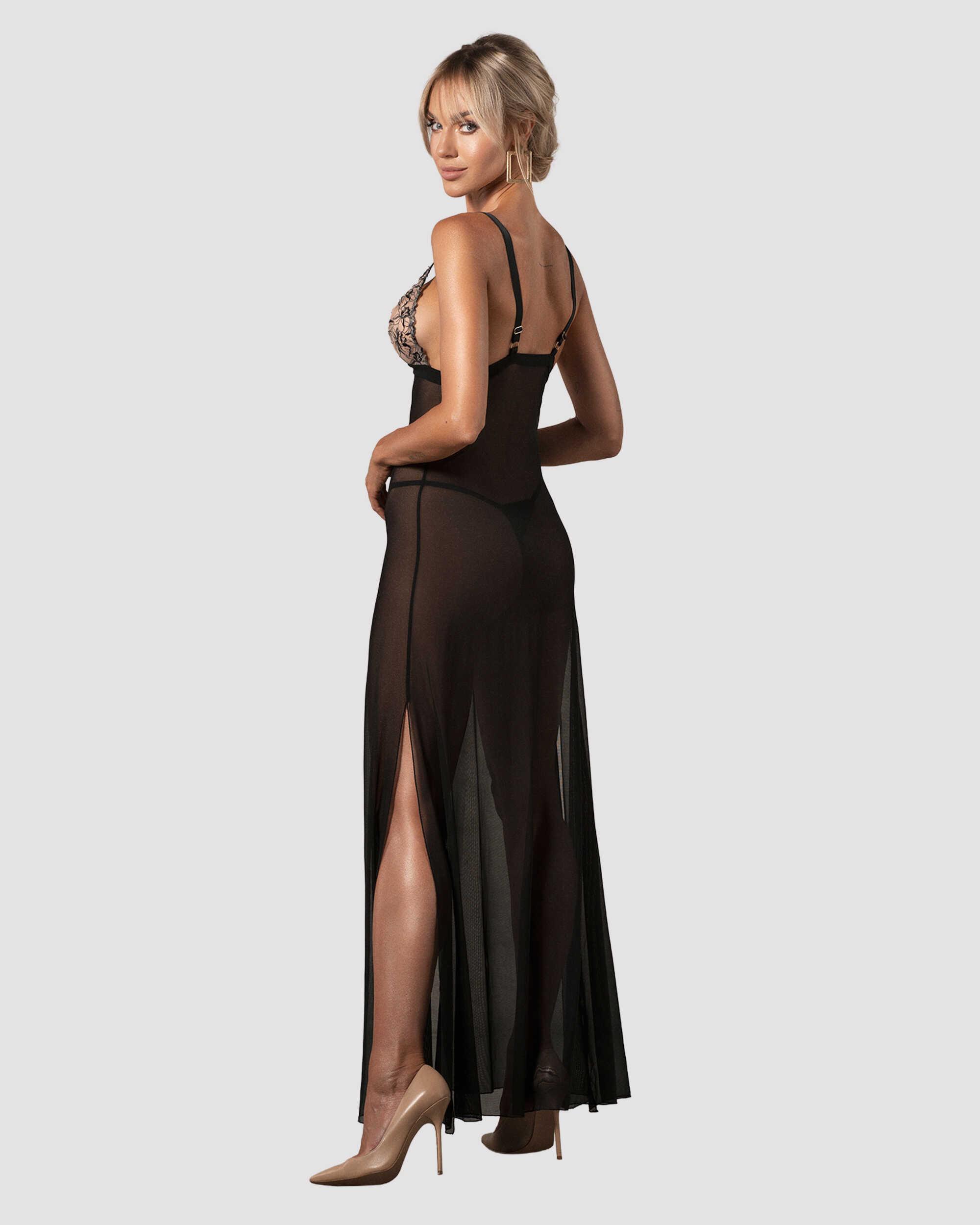 Vila blanes nuisette longue - Noire – Image 15