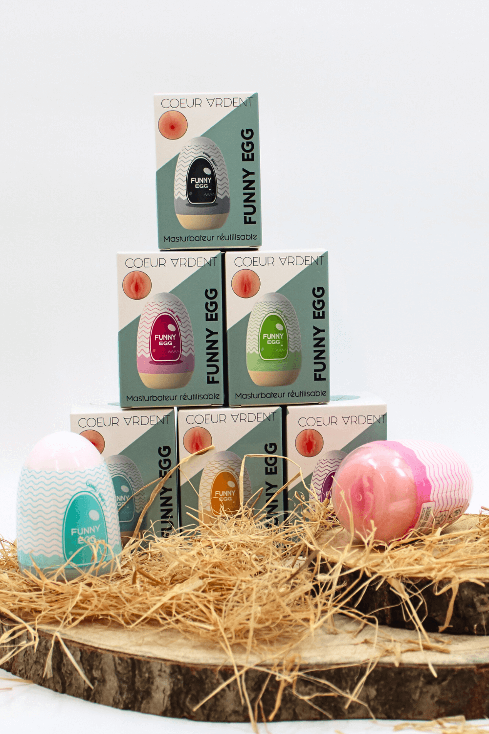 Gaine Masturbatrice Réutilisable FUNNY EGG – Design Réaliste Vagin lèvres fines – Image 9