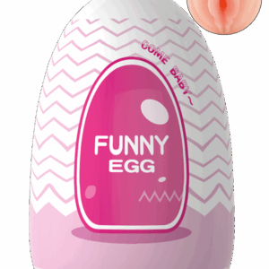 Gaine Masturbatrice Réutilisable FUNNY EGG – Design Réaliste Vagin lèvres épaisses
