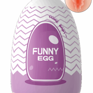 Gaine Masturbatrice Réutilisable FUNNY EGG – Design Réaliste Vagin lèvres charnus