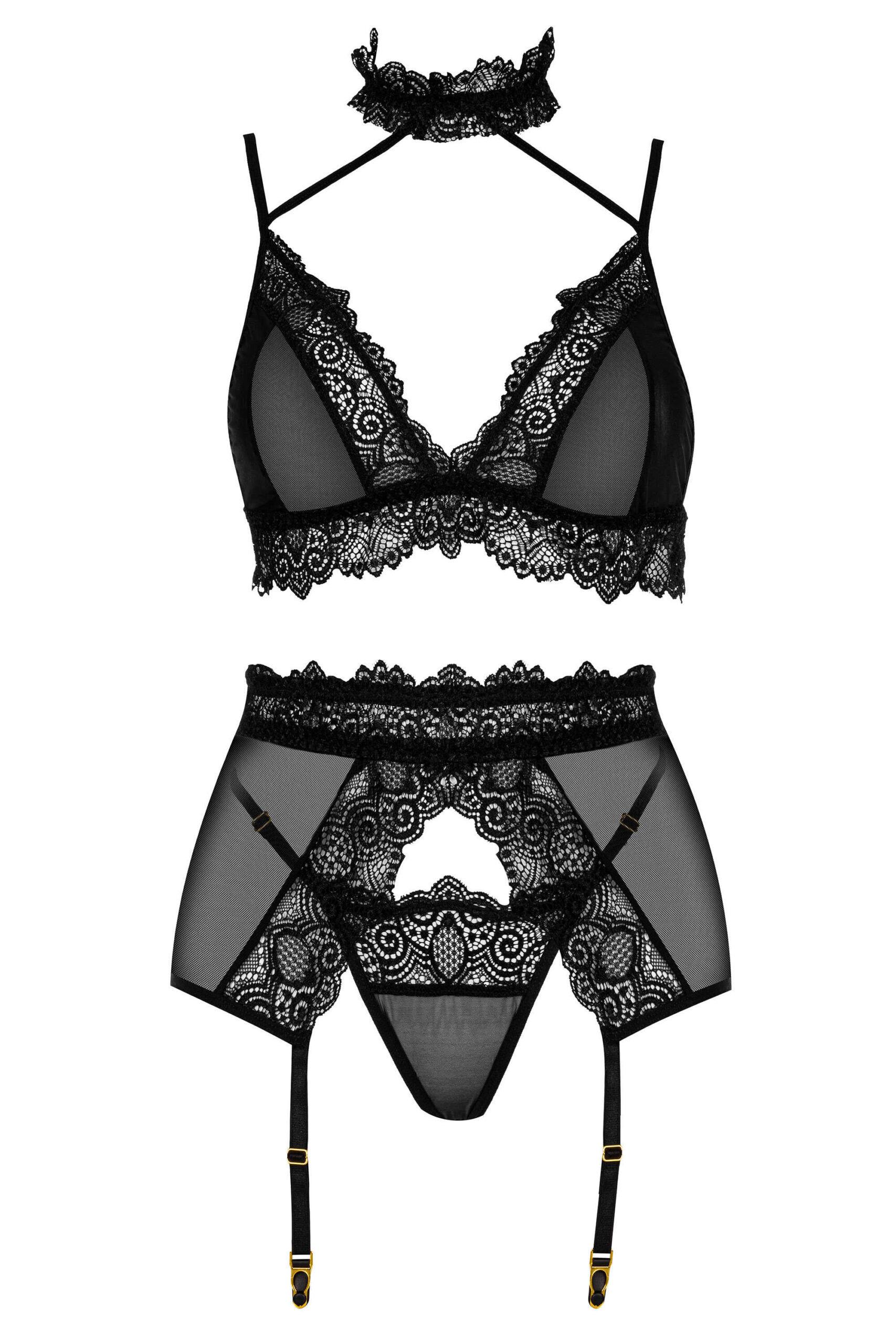 Velvet sin ensemble lingerie - Noir – Image 7