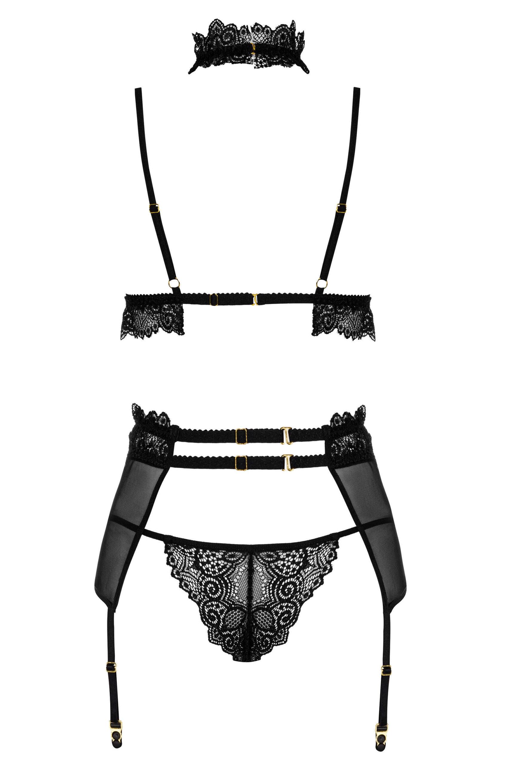 Velvet sin ensemble lingerie - Noir – Image 8