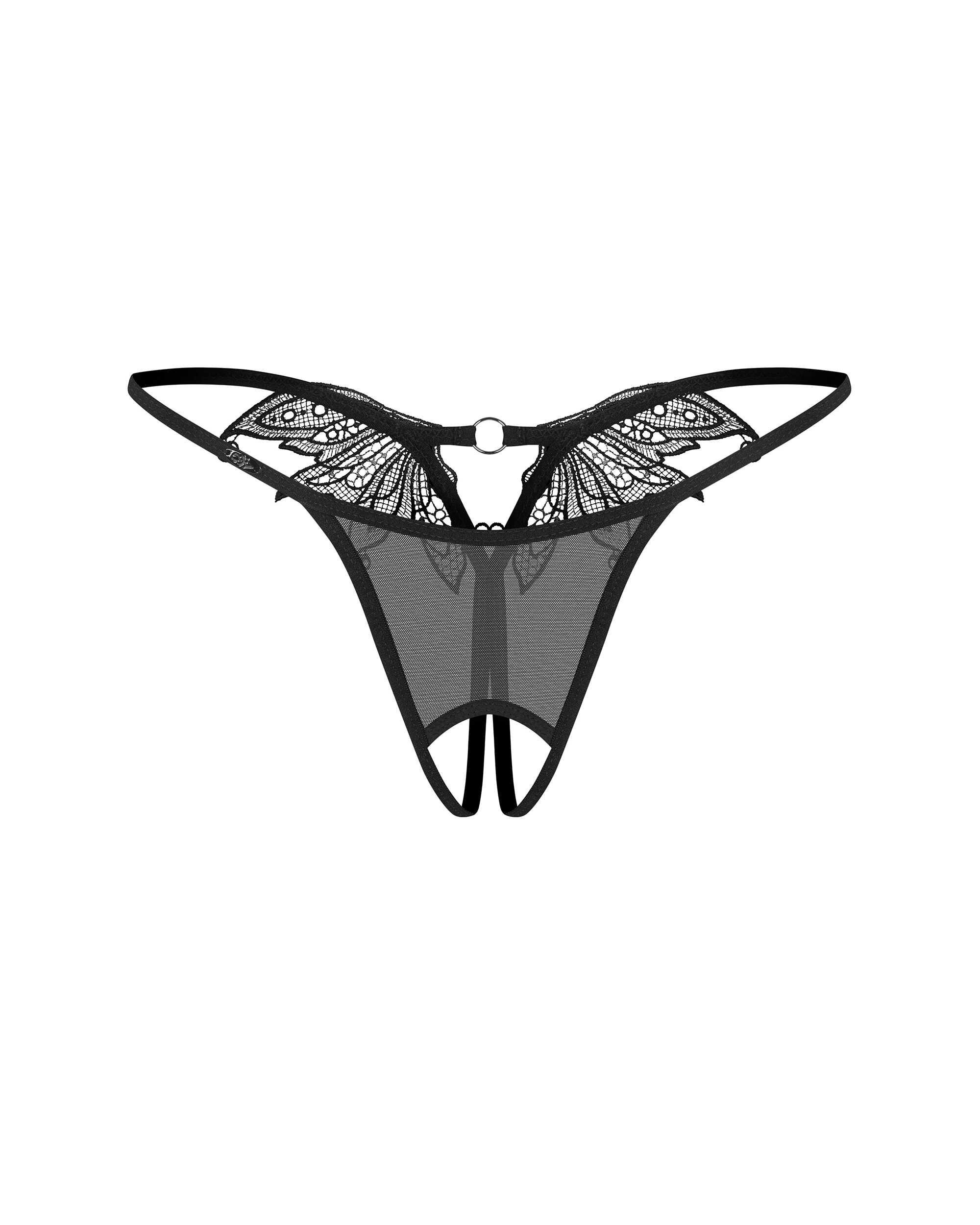 Zaliya string ouvert noir – Image 8