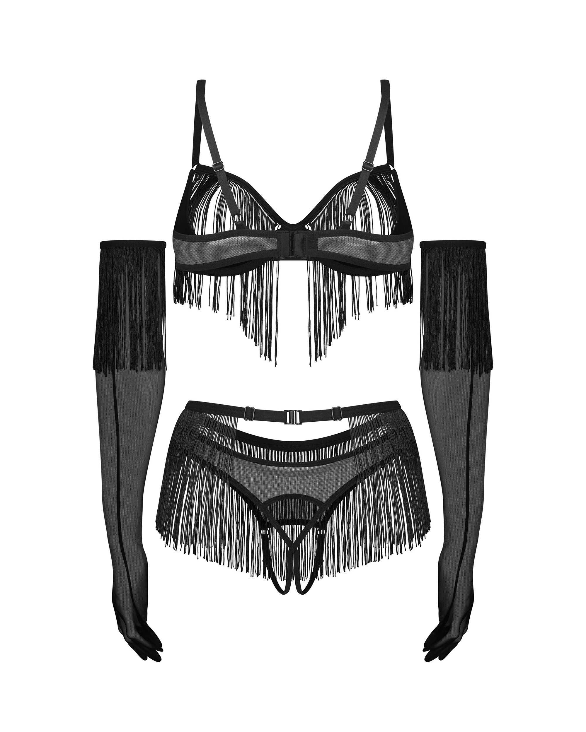 Rossay ensemble ouvert 4 pièces - Noir – Image 9