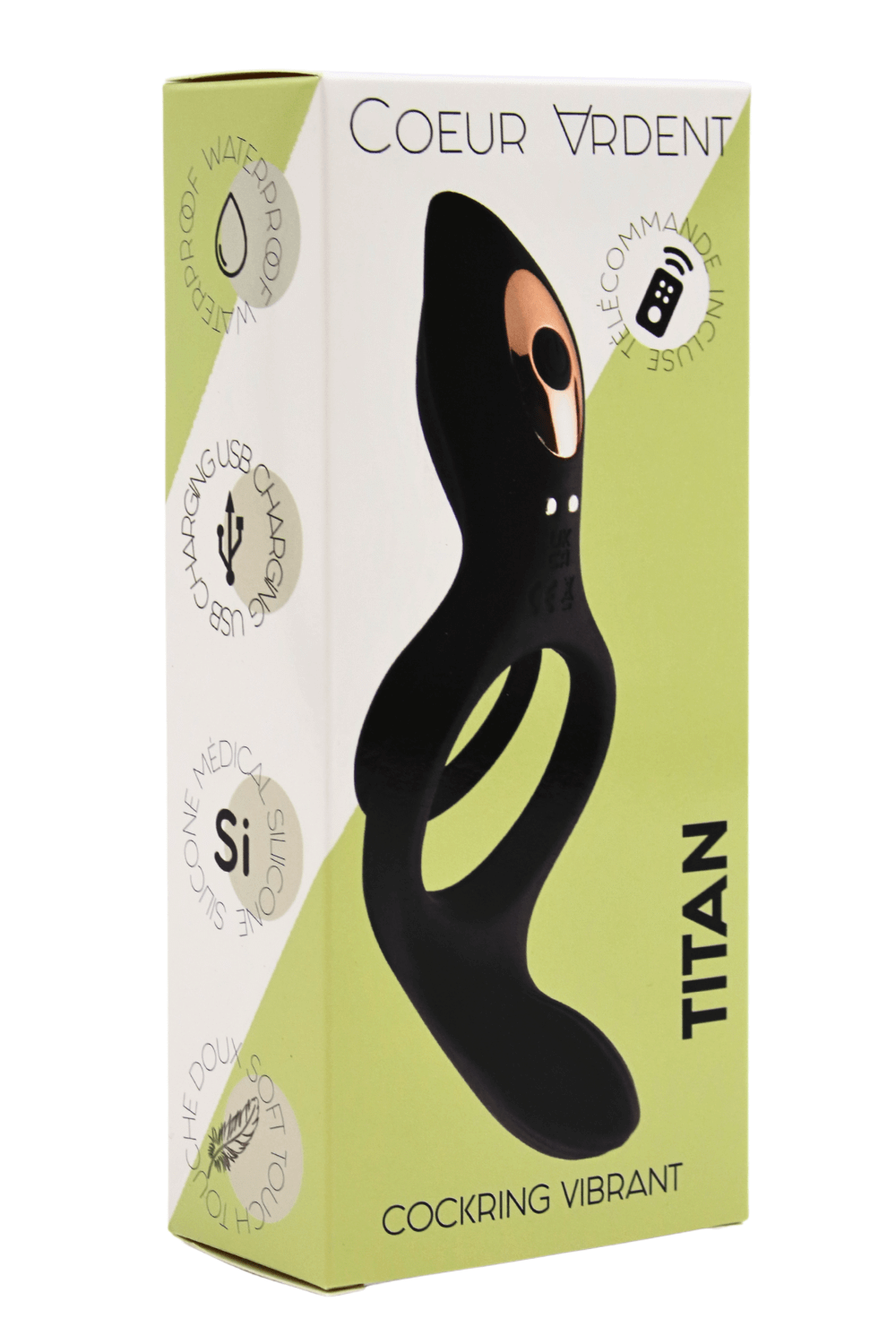 TITAN – Cockring Vibrant Télécommandé
