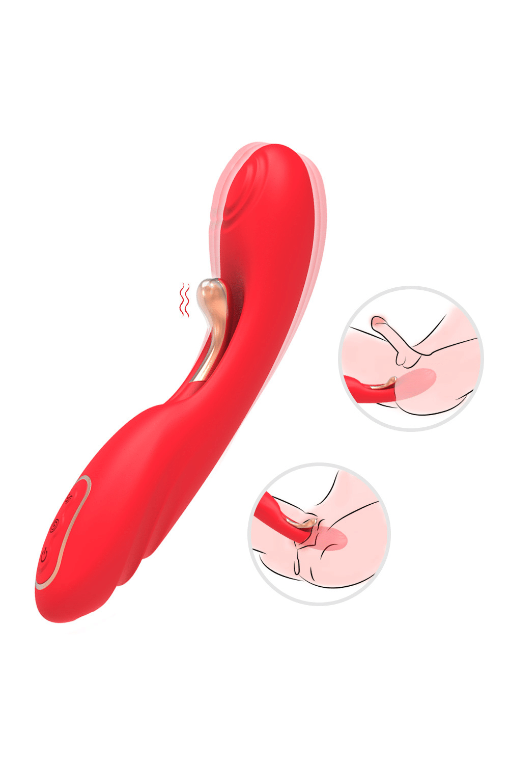 Vibromasseur TICKLE Double Stimulation – USK-V30