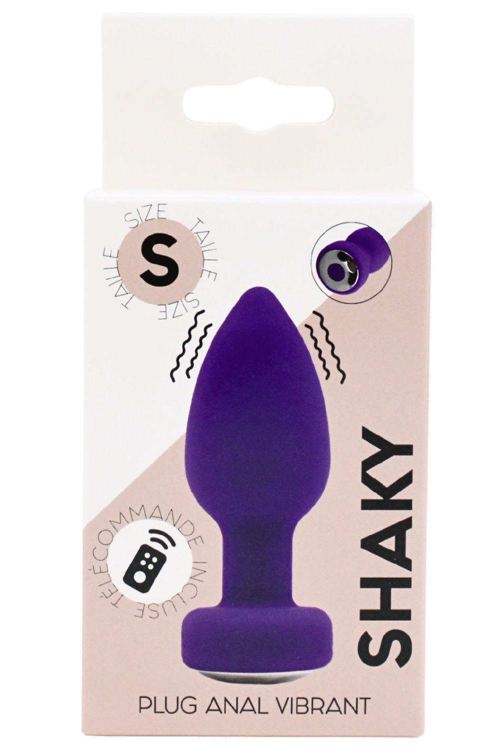 Plug Anal Vibrant Télécommandé SHAKY Violet