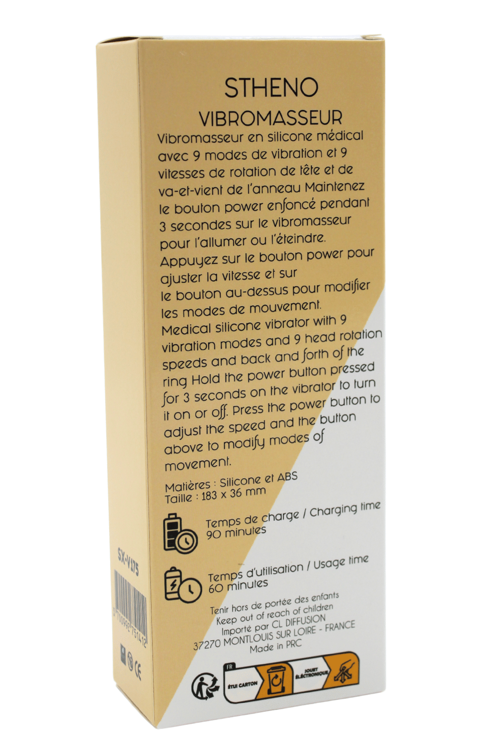 Vibromasseur STHENO Haute Précision avec Rotation