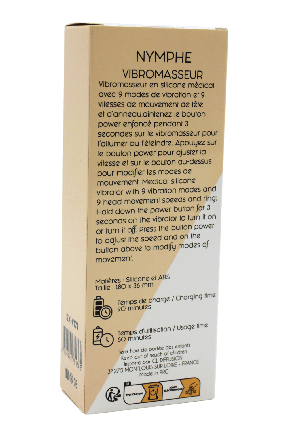Vibromasseur NYMPHE Haute Précision à Double Action