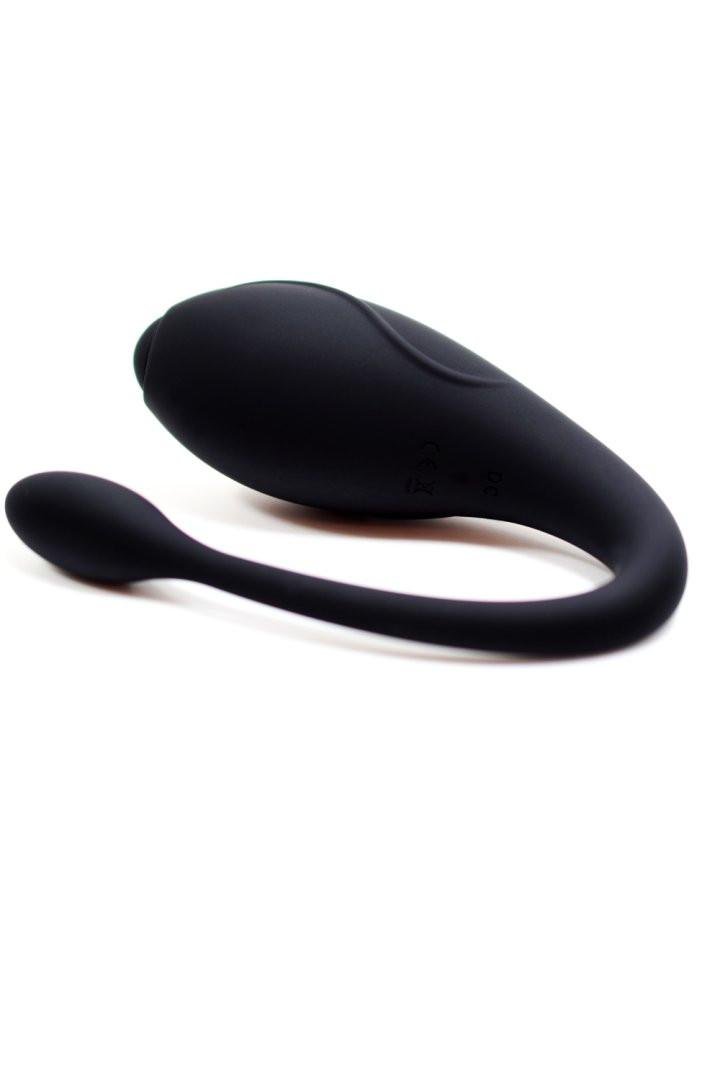 TANDEM Noir, stimulateur pour couple USB avec télécommande en silicone médical