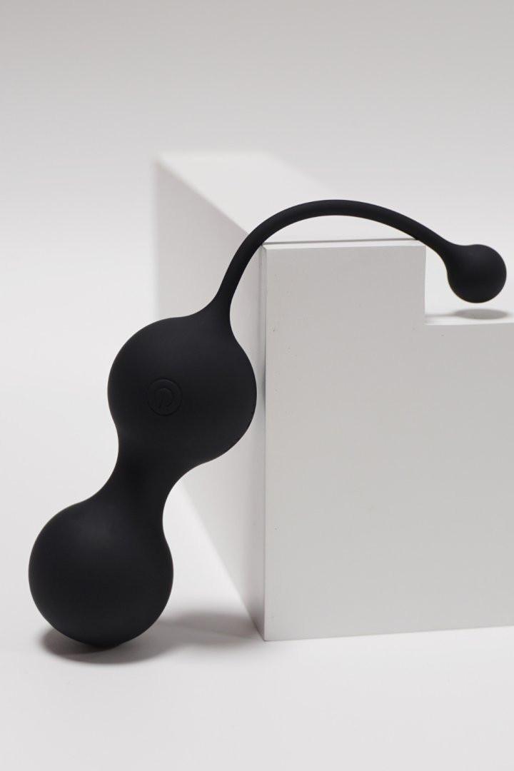 MINA Noir, Boules de Geisha en silicone médical USB avec télécommande