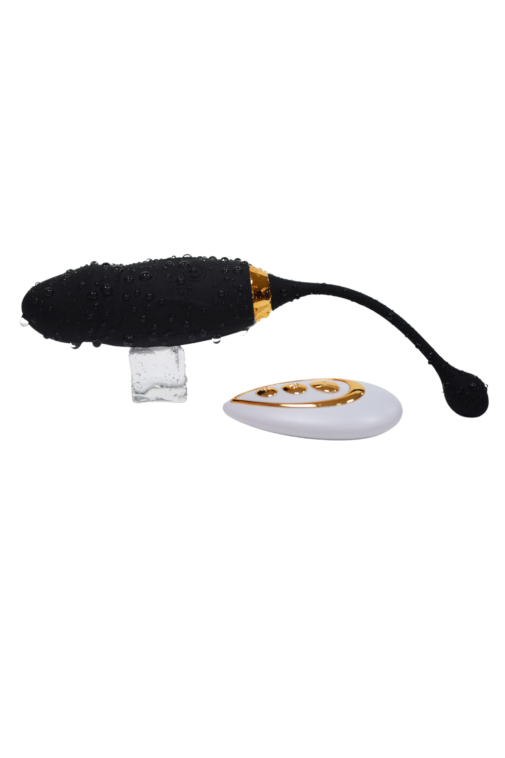 HAPPY, Un Œuf vibrant long USB avec télécommande, dans un silicone médical doux et lisse