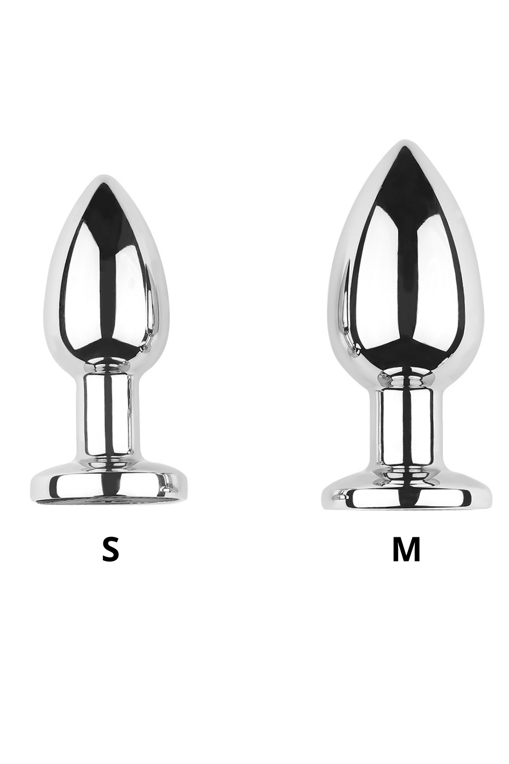 Plug vibrant acier inoxydable anal taille S avec télécommande, USB BOOTY