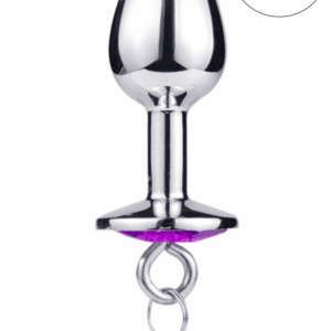 Plug bijou aluminium violet avec clochettes Taille S JINGLE
