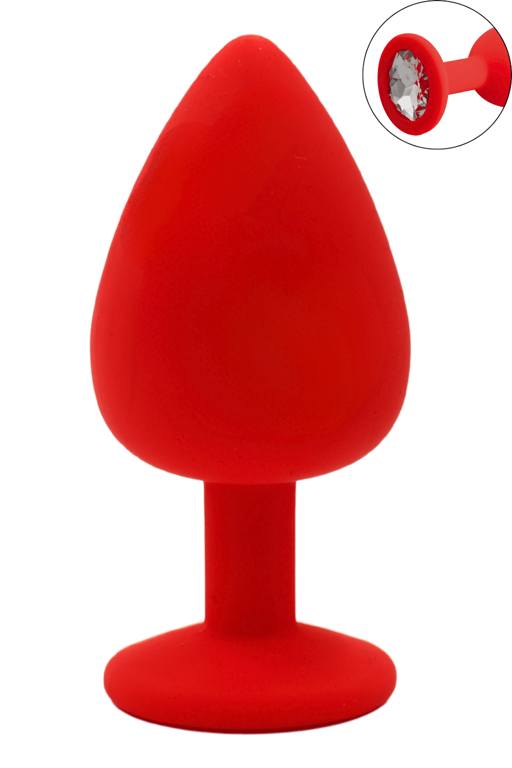 Plug rouge bijou cristal Large CHERRY