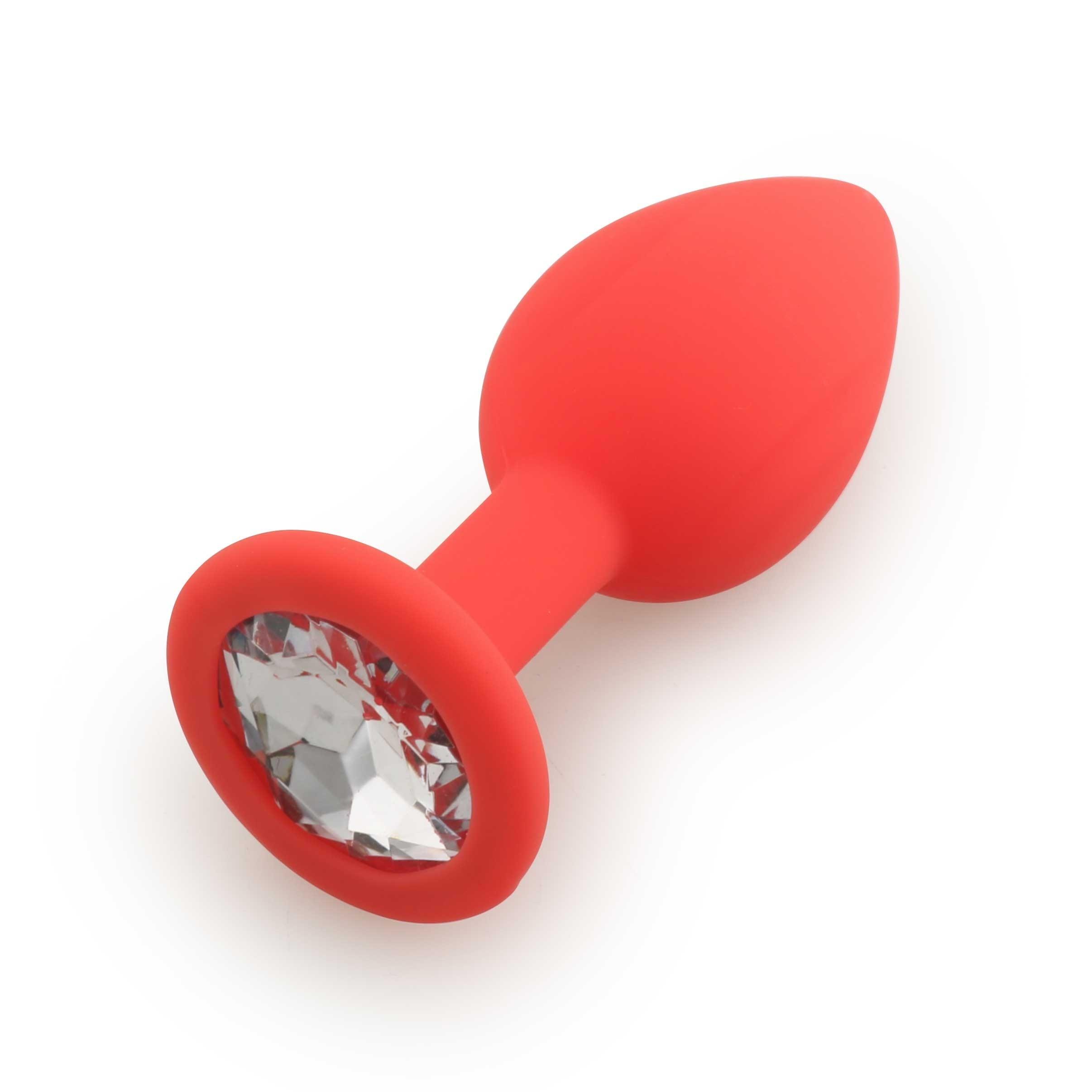 Plug rouge bijou cristal Small CHERRY