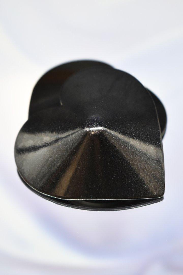 Nipple Métal noir Cache tétons cœur