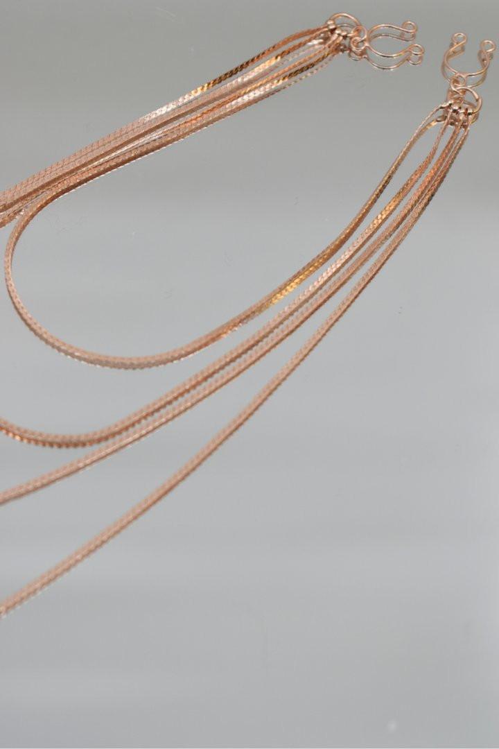 bijou pinces tétons avec 4 chainettes doré rose