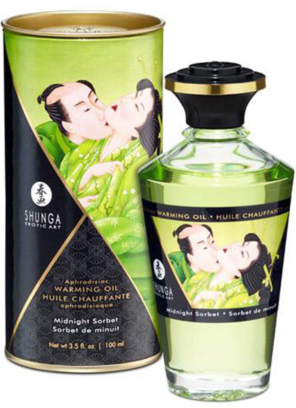 Huile chauffante aphrodisiaque – Sorbet de minuit 100ml