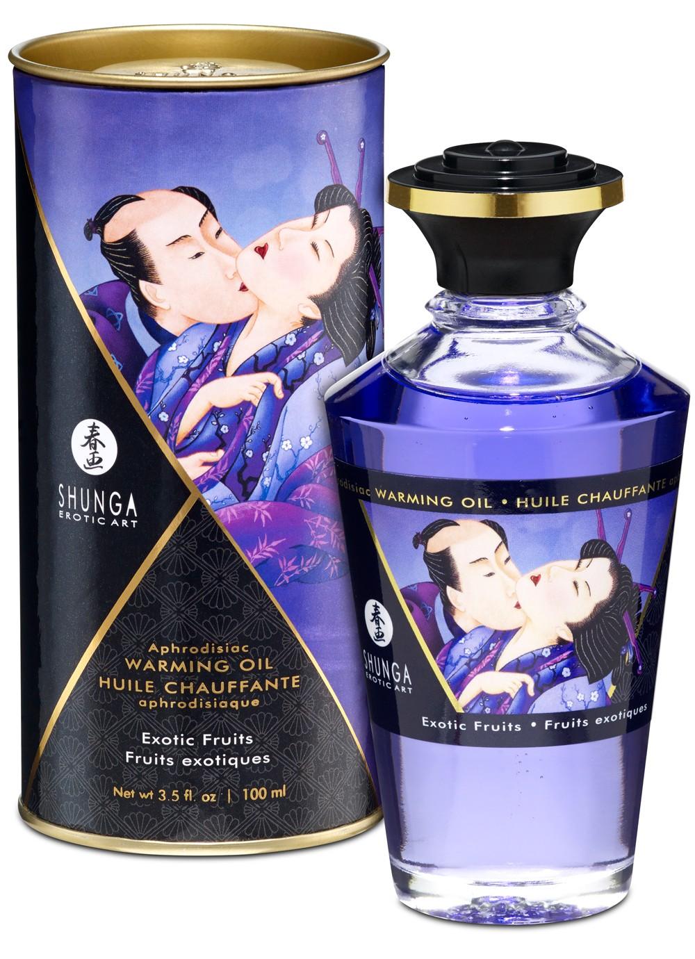 Huile chauffante aphrodisiaque – Fruits exotiques 100ml