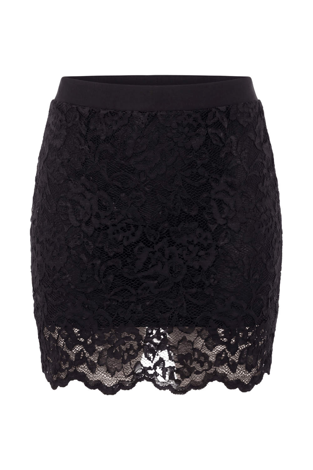 Jupe courte noire Camélia