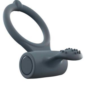 Cockring Vibrant Power Clit + – Noir