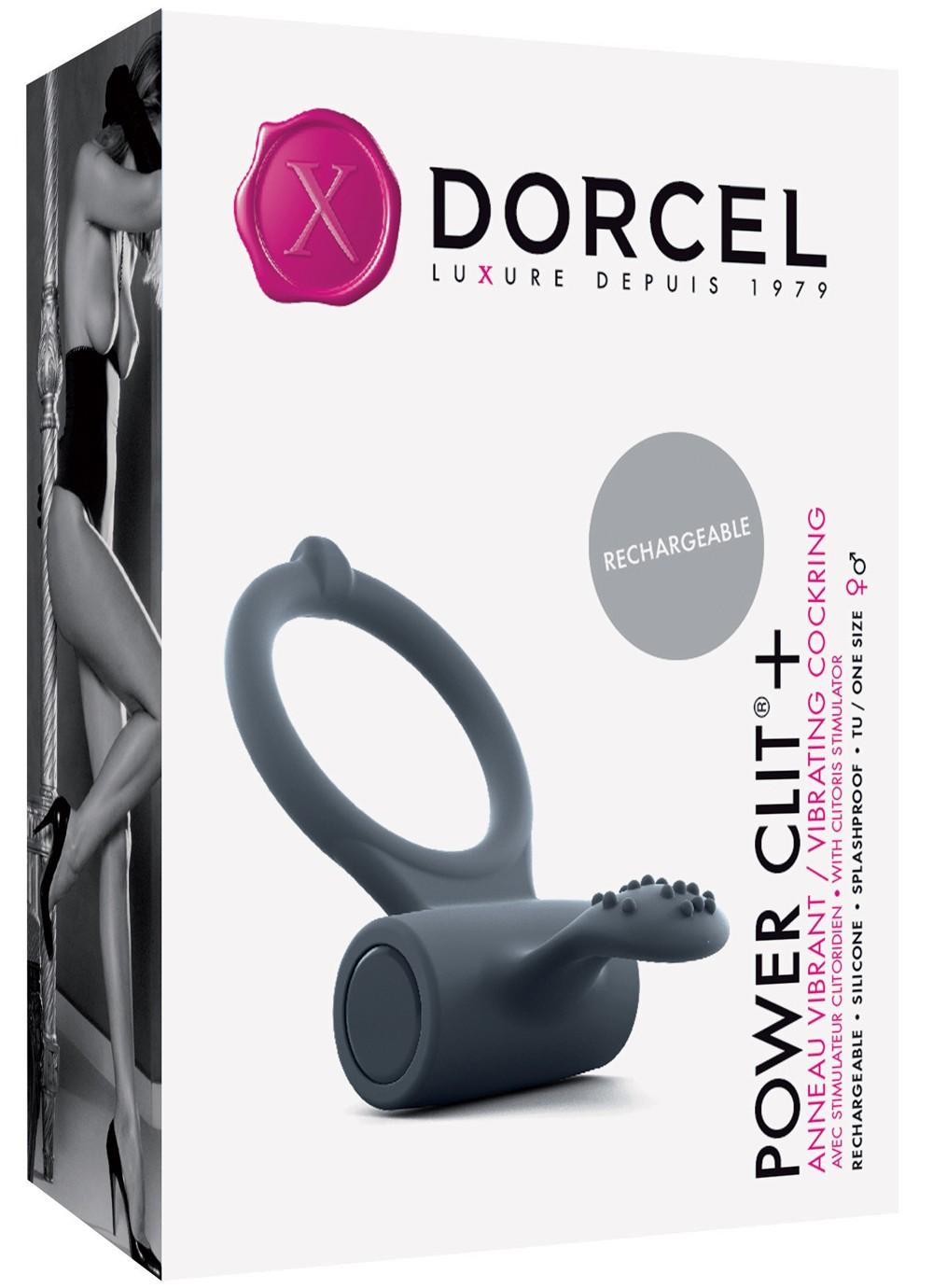 Cockring Vibrant Power Clit + – Noir