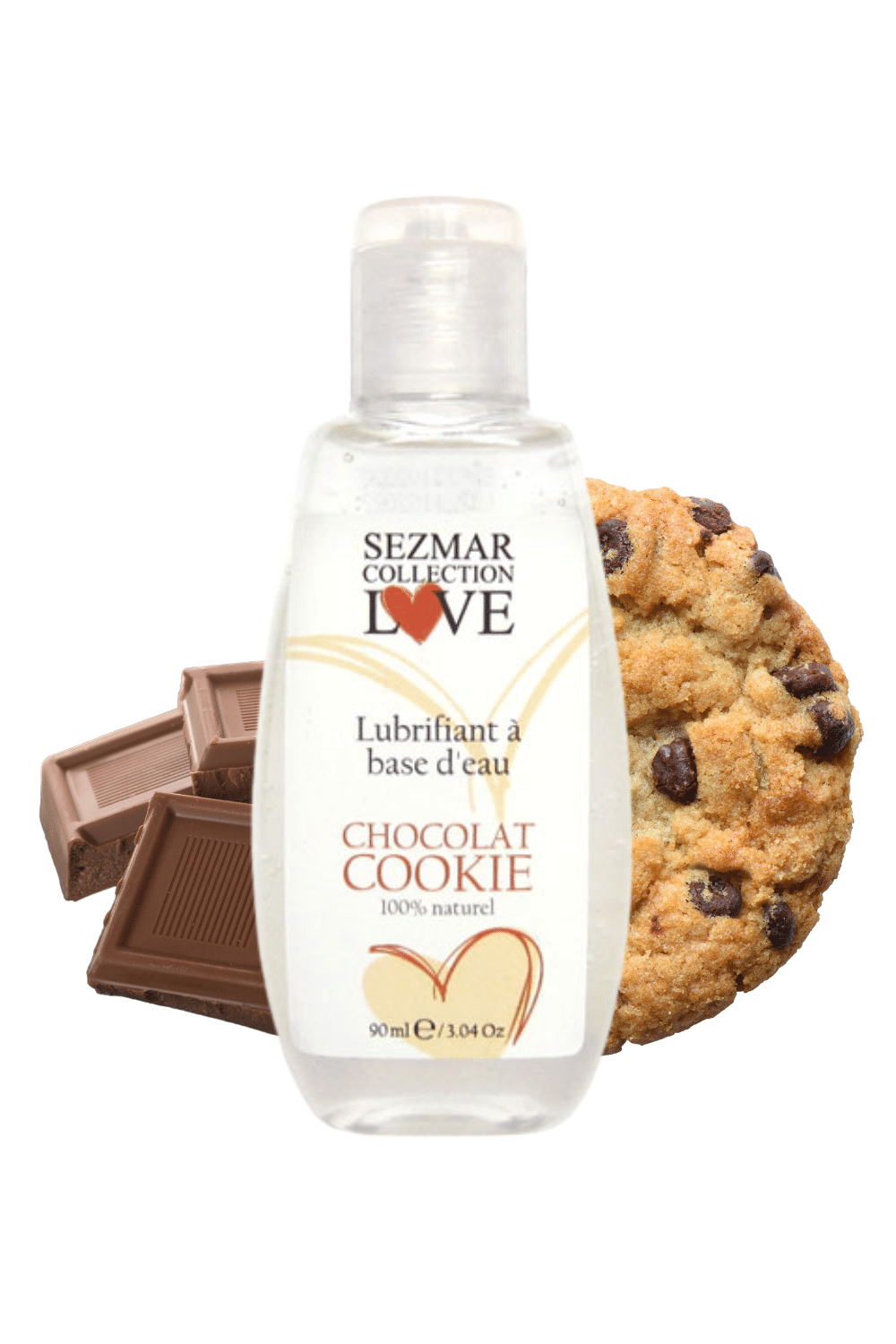 Lubrifiant à base d’eau 100% naturel Chocolat Cookie 90 ml