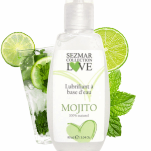 Lubrifiant à base d&rsquo;eau 100% naturel Mojito 90 ml