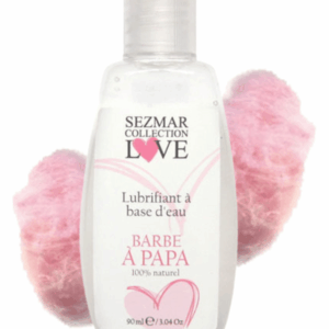 Lubrifiant à base d&rsquo;eau 100% naturel Barbe à Papa 90 ml