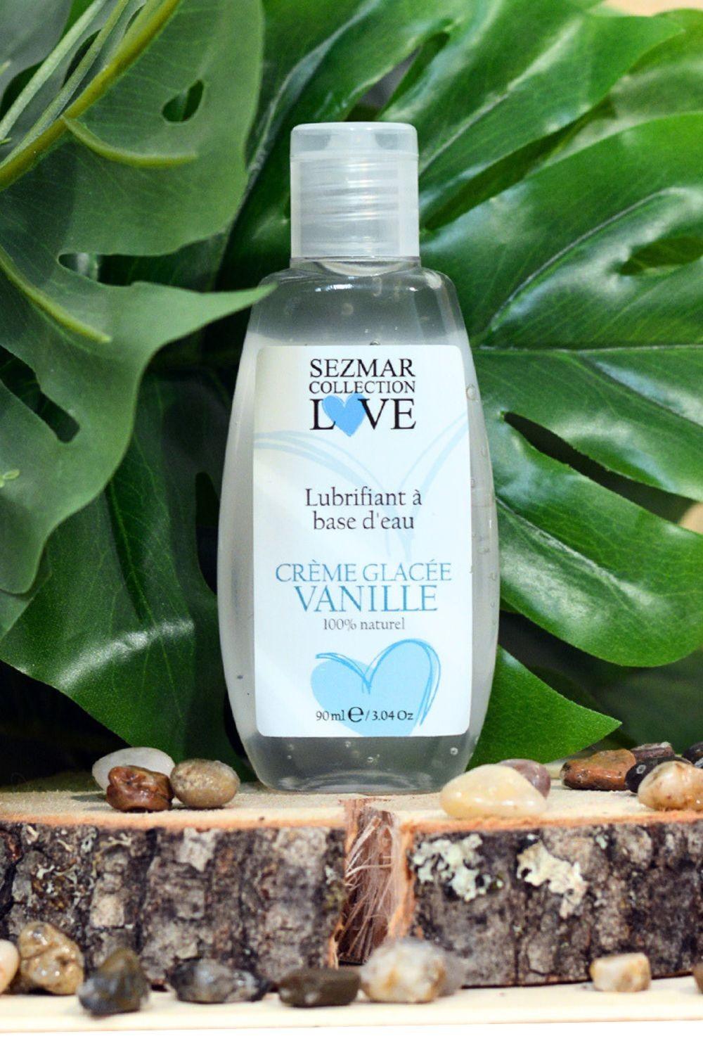 Lubrifiant à base d’eau 100% naturel Crème glacée vanille 90 ml