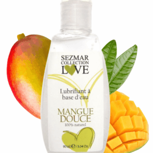 Lubrifiant à base d&rsquo;eau 100% naturel Mangue Douce 90 ml